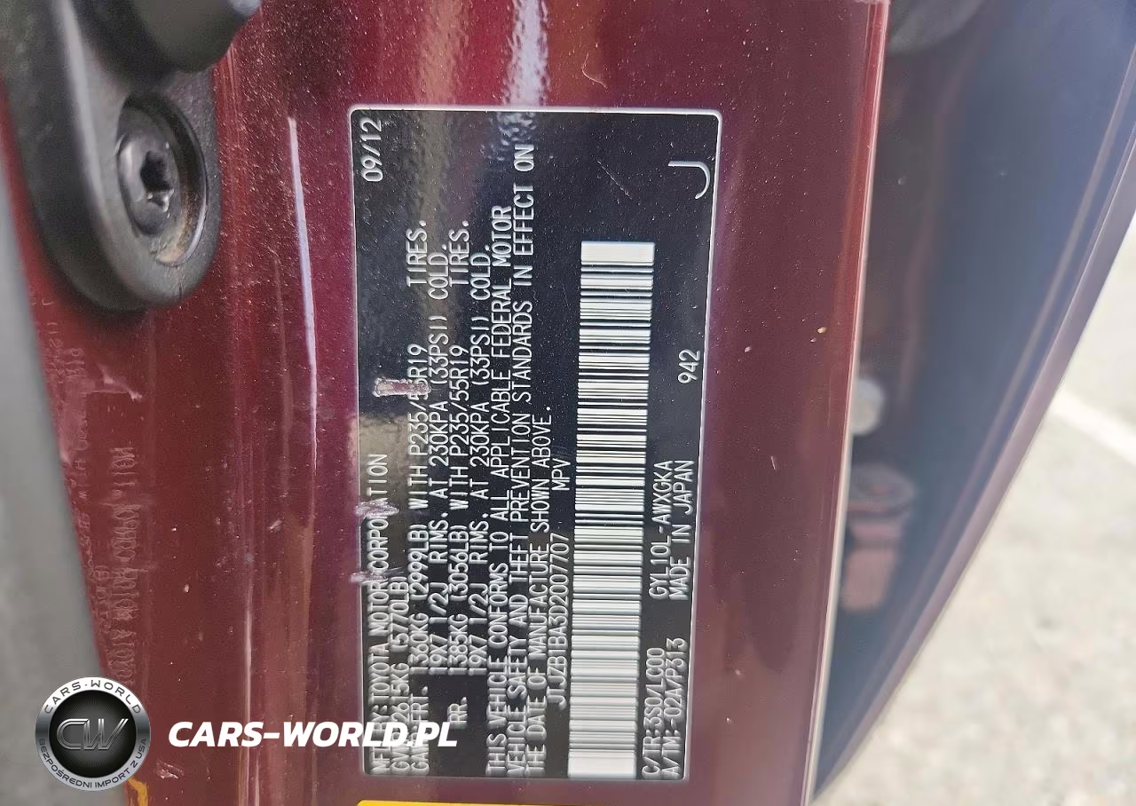 2013 Lexus Rx 450H VIN:JTJZB1BA3D2007707 - 13