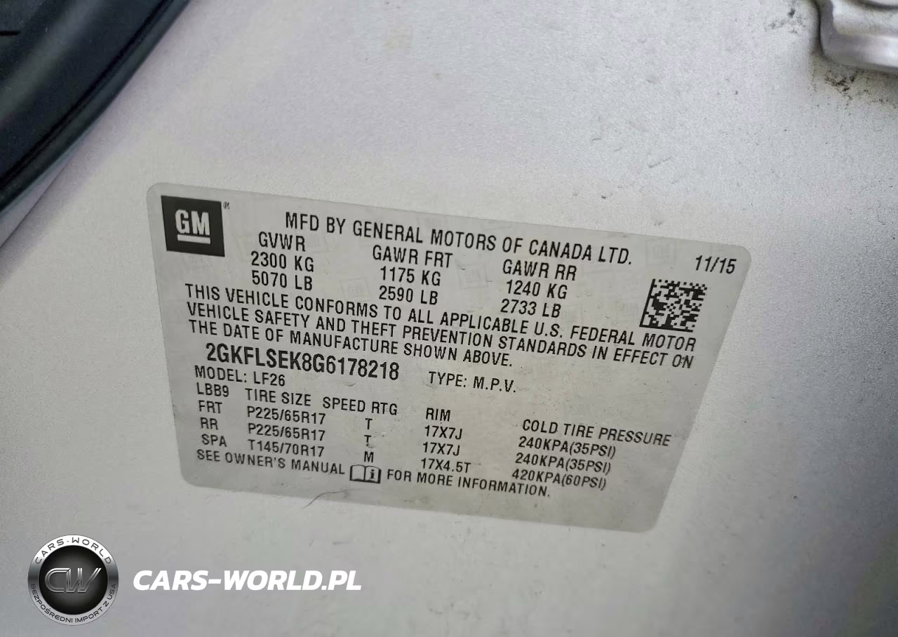 2016 GMC Terrain Sle VIN:2GKFLSEK8G6178218 - 13