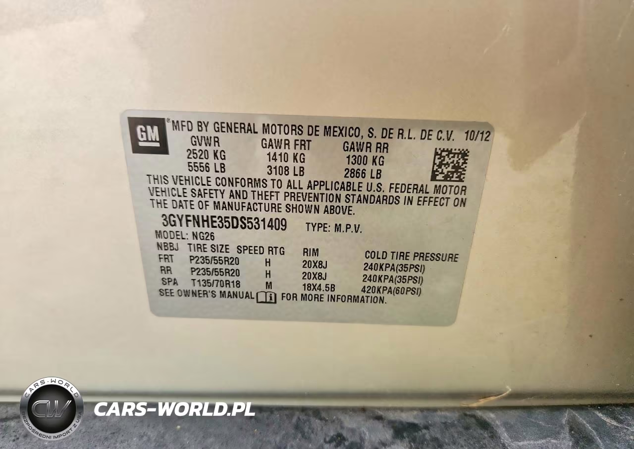 2013 Cadillac Srx Performance Collection VIN:3GYFNHE35DS531409 - 13