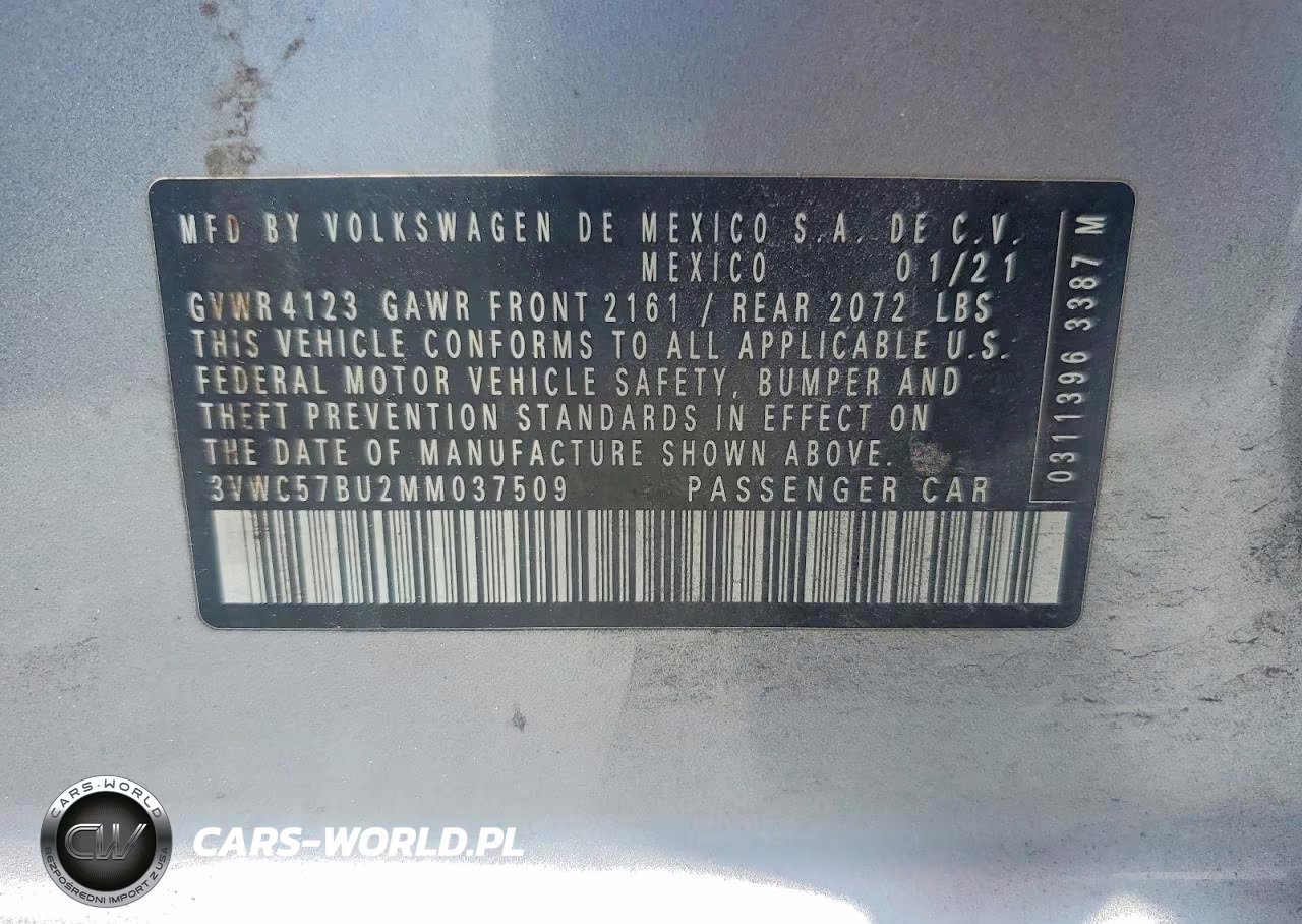 2021 Volkswagen Jetta S VIN:3VWC57BU2MM037509 - 13