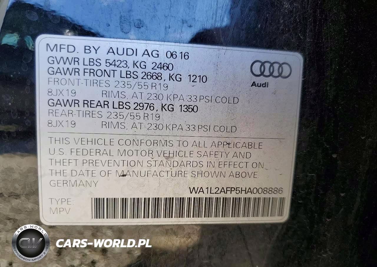 2017 Audi Q5 Premium Plus VIN:WA1L2AFP5HA008886 - 13