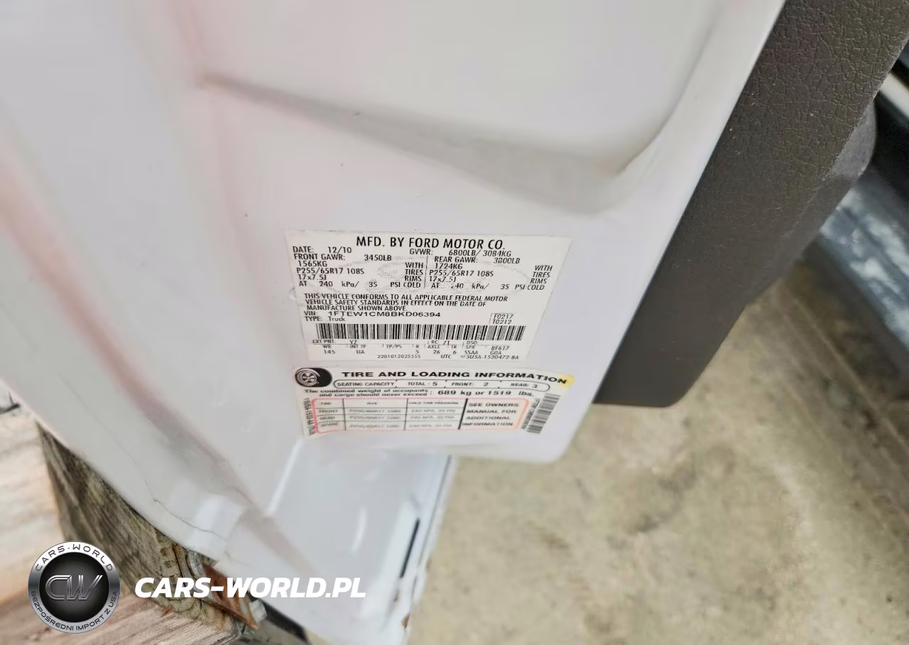 2011 Ford F150 Supercrew VIN:1FTEW1CM8BKD06394 - 12