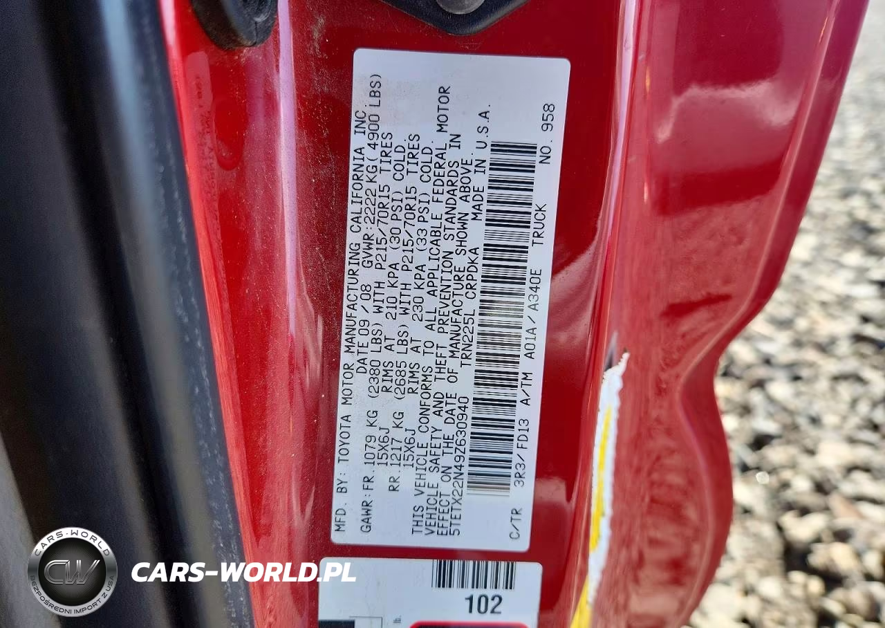 2009 Toyota Tacoma Access Cab VIN:5TETX22N49Z630940 - 12