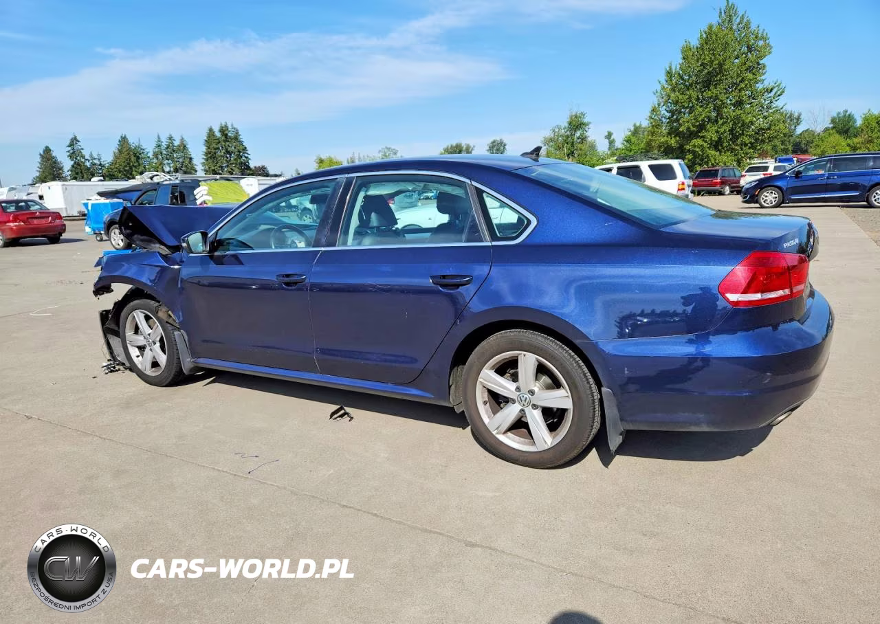 2013 Volkswagen Passat Se VIN:1VWBP7A31DC103984 - 2