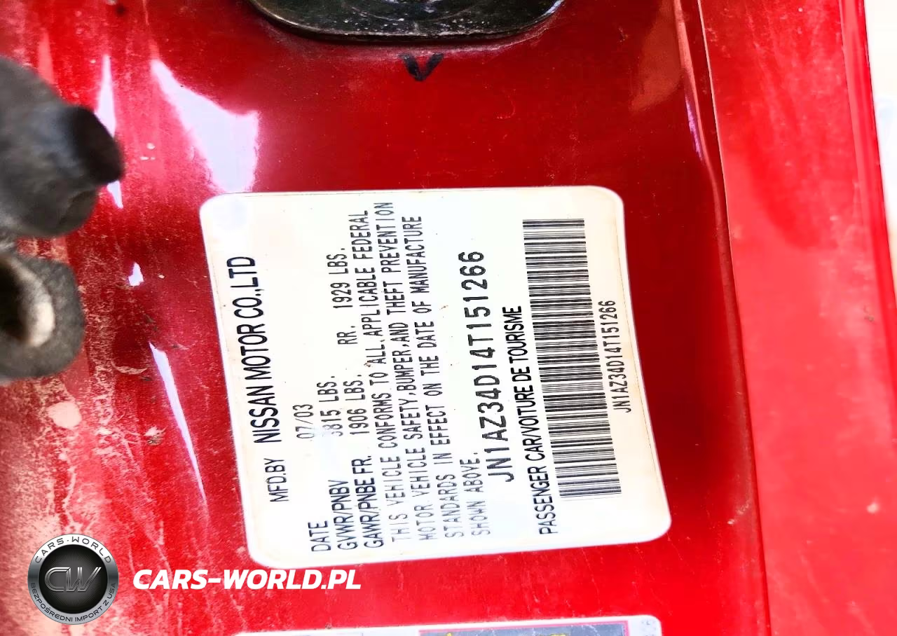 2004 Nissan 350Z Coupe VIN:JN1AZ34D14T151266 - 12