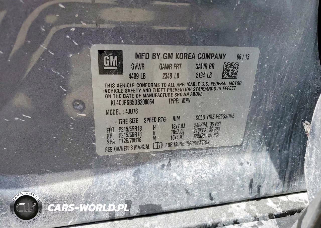 2013 Buick Encore Convenience VIN:KL4CJFSB5DB200064 - 13