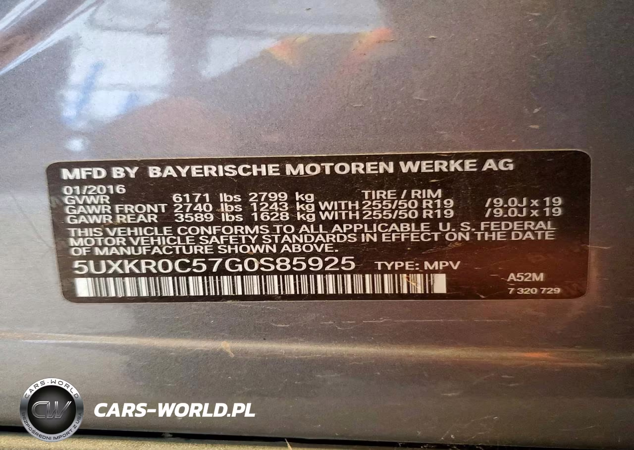 2016 BMW X5 xDrive35I VIN:5UXKR0C57G0S85925 - 13