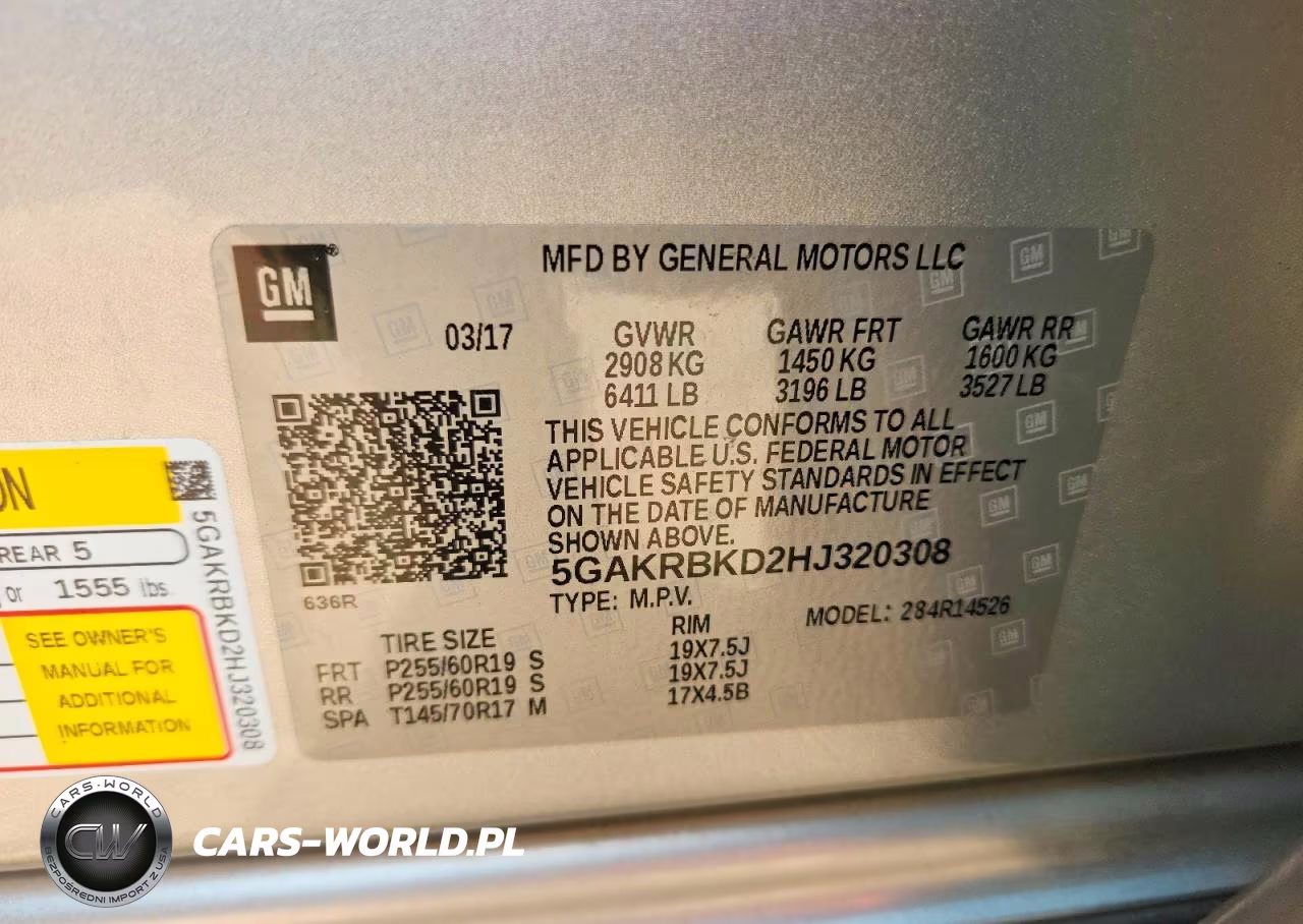 2017 Buick Enclave Leather VIN:5GAKRBKD2HJ320308 - 13