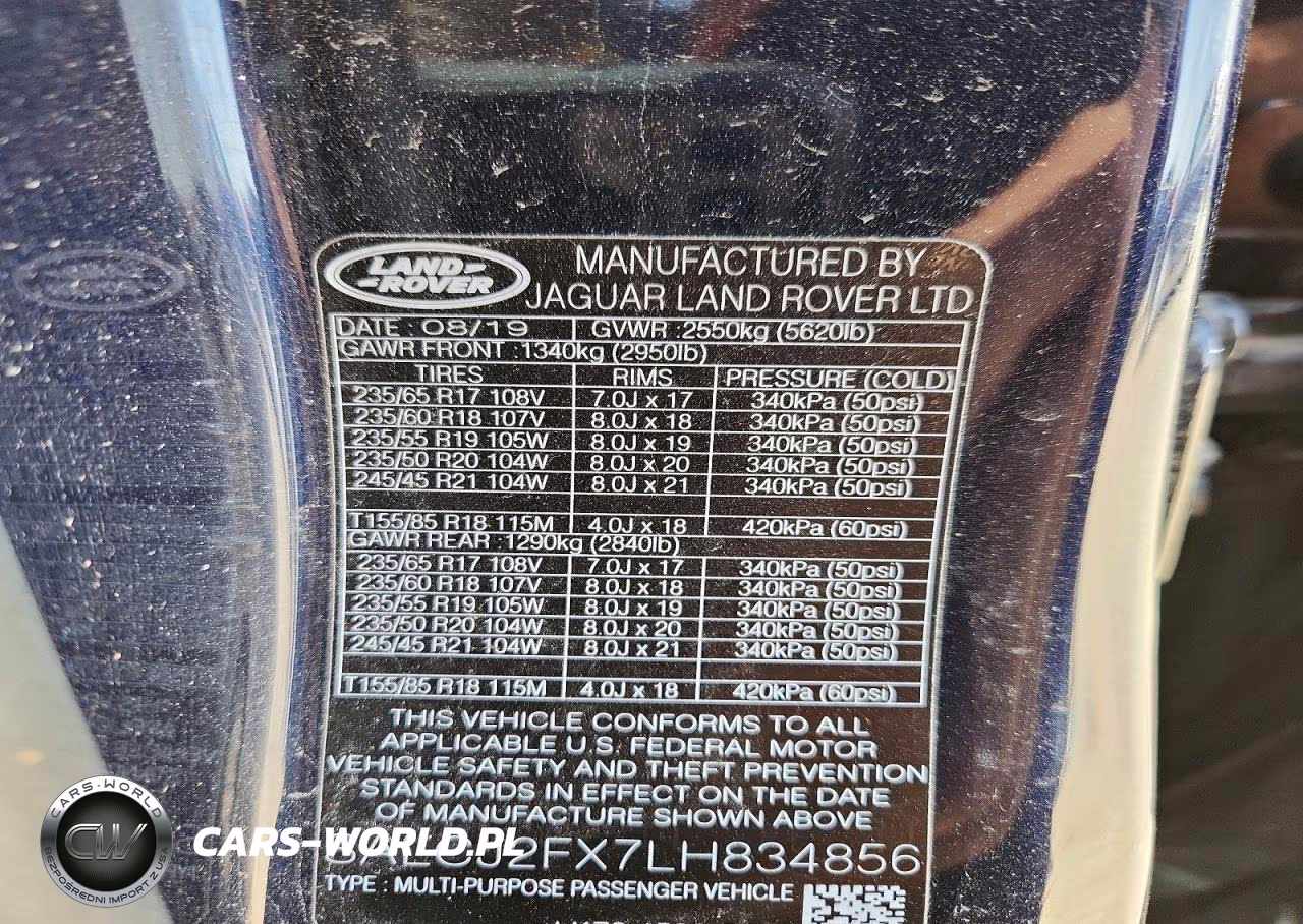 2020 Land Rover Discovery Sport S VIN:SALCJ2FX7LH834856 - 13