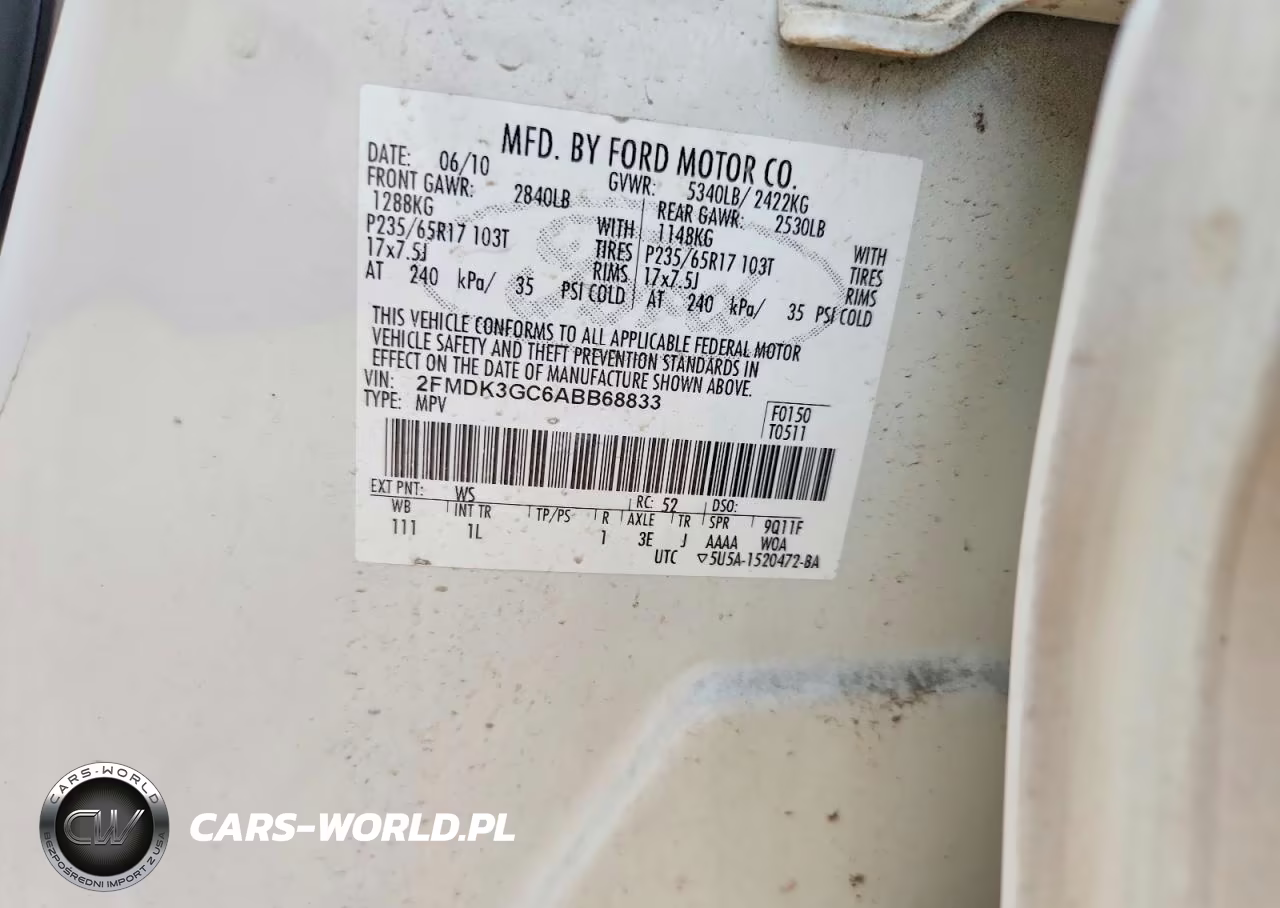 2010 Ford Edge Se VIN:2FMDK3GC6ABB68833 - 13
