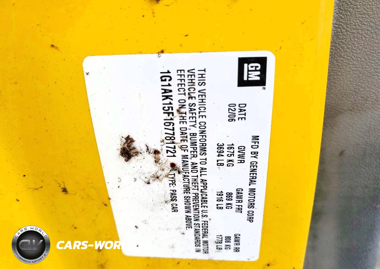 2006 Chevrolet Cobalt Ls VIN:1G1AK15F167781721 - 12