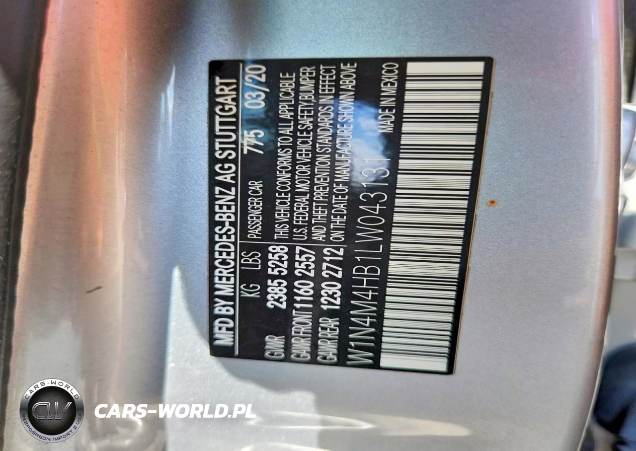 2020 Mercedes-Benz Glb 250 4Matic VIN:W1N4M4HB1LW043131 - 13