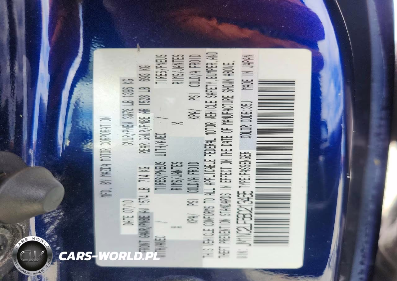 2011 Mazda Mx-5 Miata VIN:JM1NC2LF6B0213465 - 12