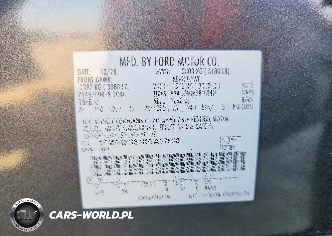 2019 Ford Explorer Xlt VIN:1FM5K8D84KGA87650 - 13