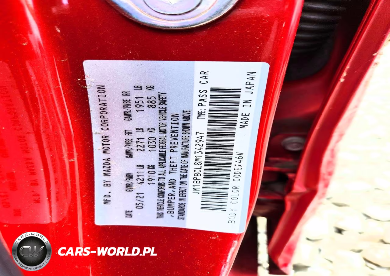 2021 Mazda 3 Preferred VIN:JM1BPBCL8M1342947 - 12