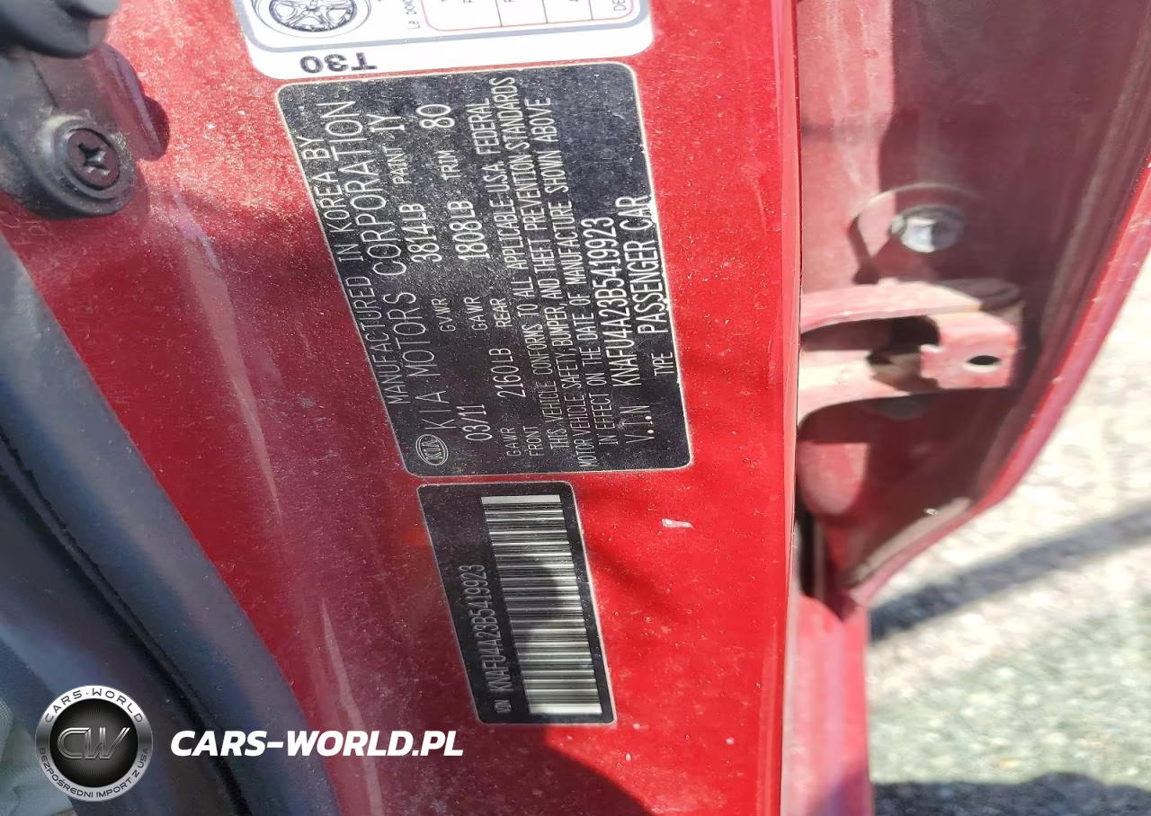 2011 Kia Forte Ex VIN:KNAFU4A23B5419923 - 12