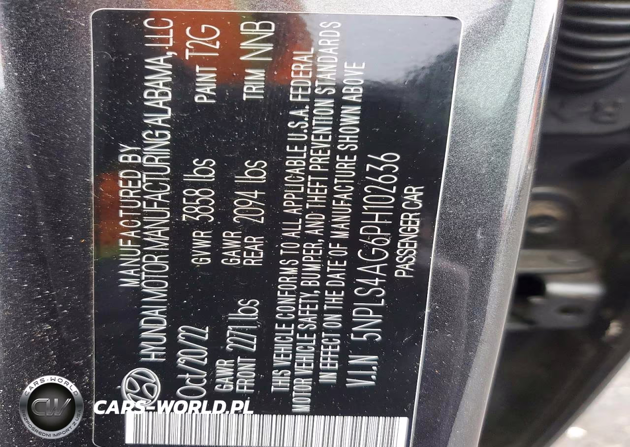 2023 Hyundai Elantra Sel VIN:5NPLS4AG6PH102636 - 12