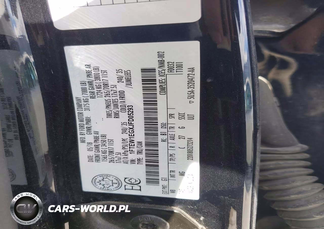 2018 Ford F150 Supercrew VIN:1FTEW1EGXJFD05293 - 12