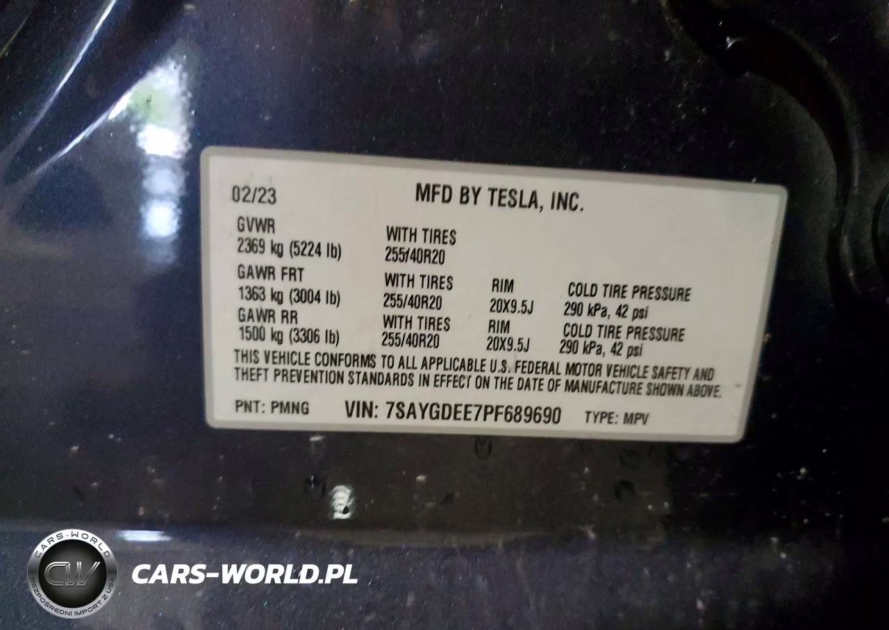 2023 Tesla Model Y VIN:7SAYGDEE7PF689690 - 12