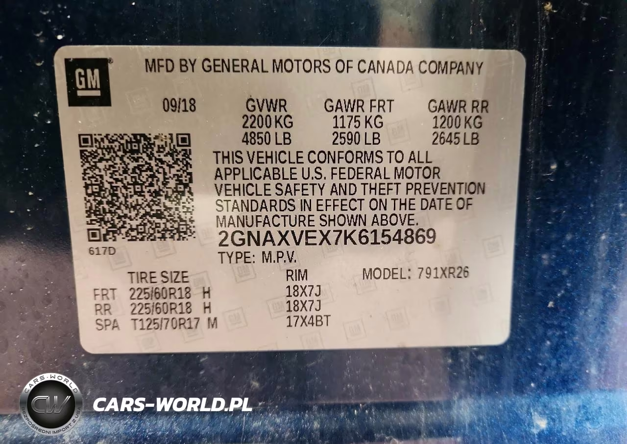 2019 Chevrolet Equinox Lt VIN:2GNAXVEX7K6154869 - 13