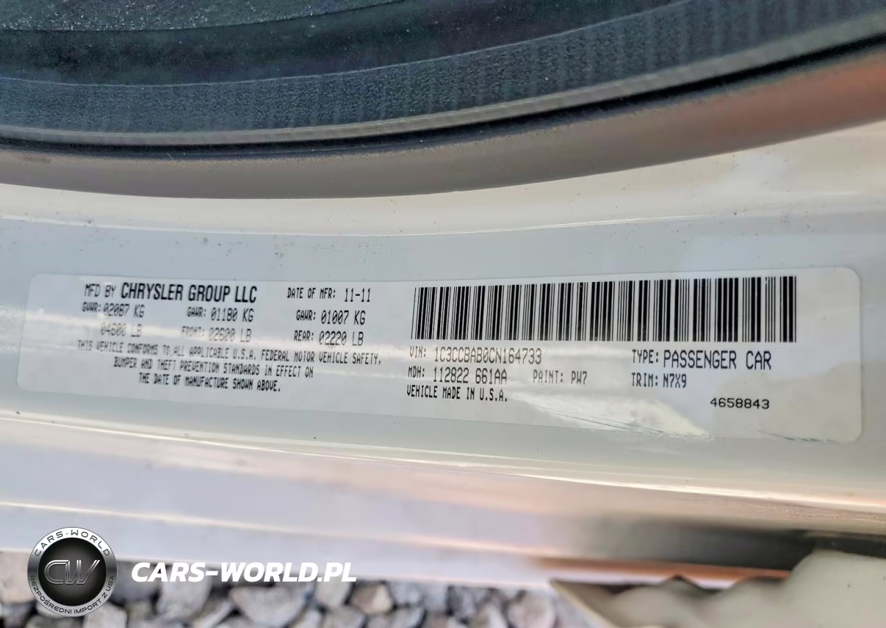 2012 Chrysler 200 Lx VIN:1C3CCBAB0CN164733 - 12