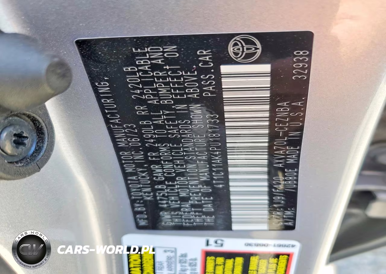 2023 Toyota Camry Le VIN:4T1C11AK4PU181733 - 12