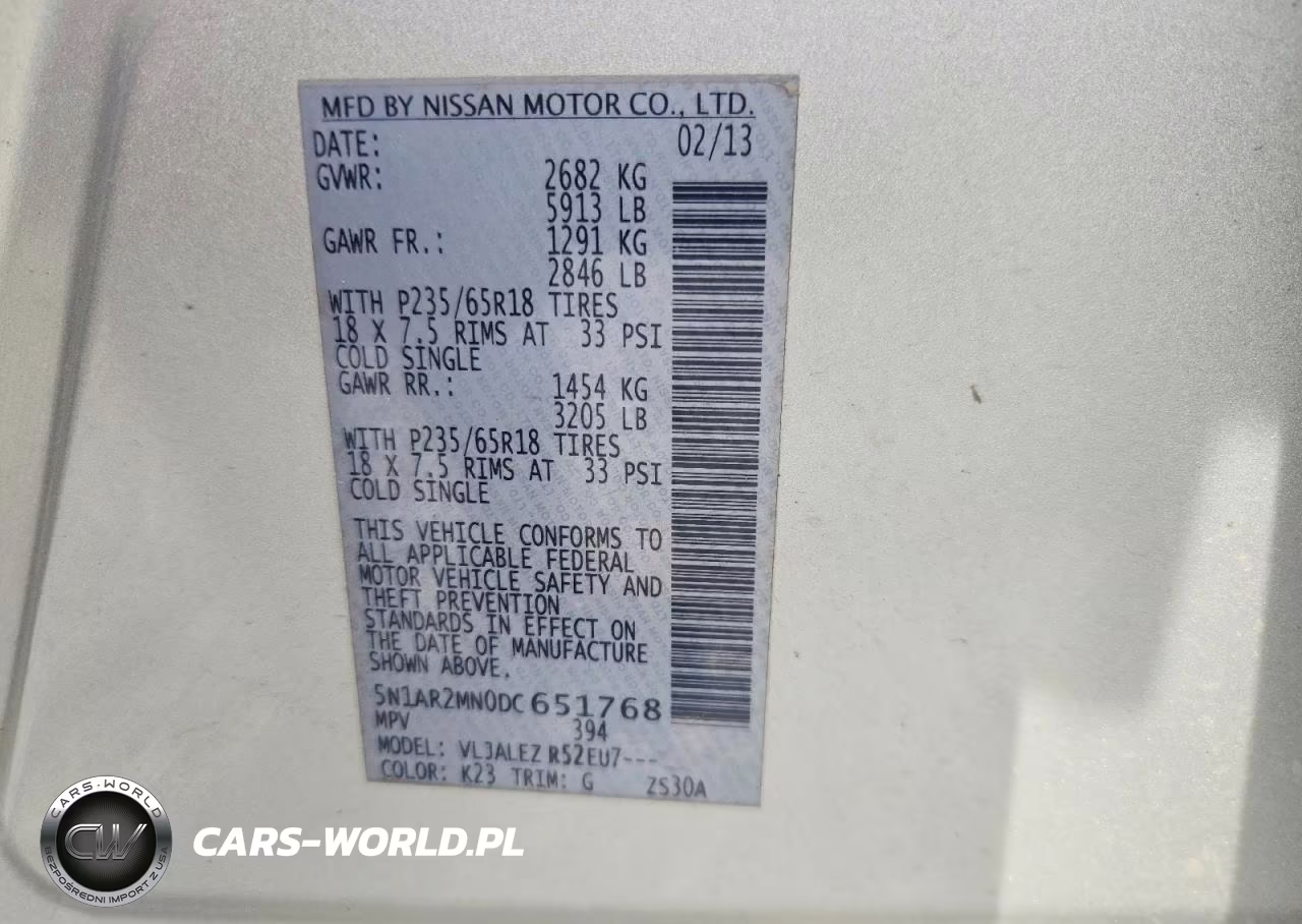 2013 Nissan Pathfinder S VIN:5N1AR2MN0DC651768 - 13