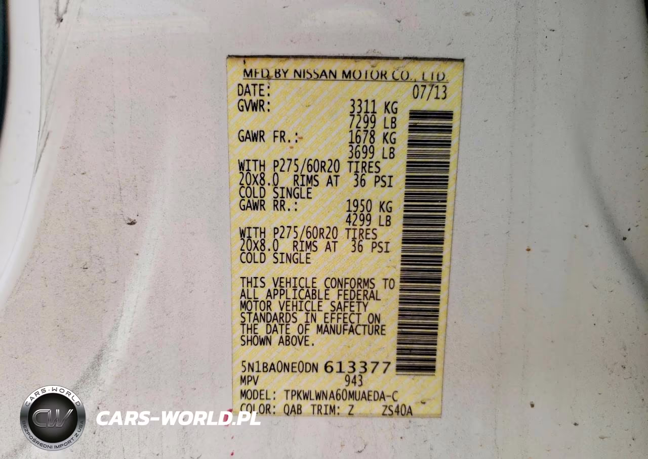 2013 Nissan Armada Platinum VIN:5N1BA0NE0DN613377 - 14