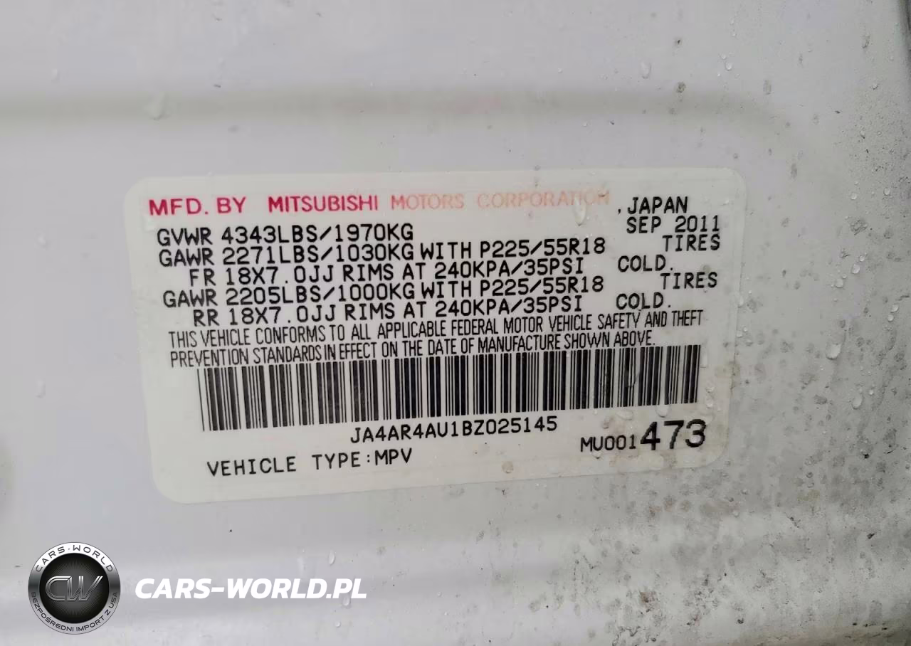 2011 Mitsubishi Outlander Sport Se VIN:JA4AR4AU1BZ025145 - 13