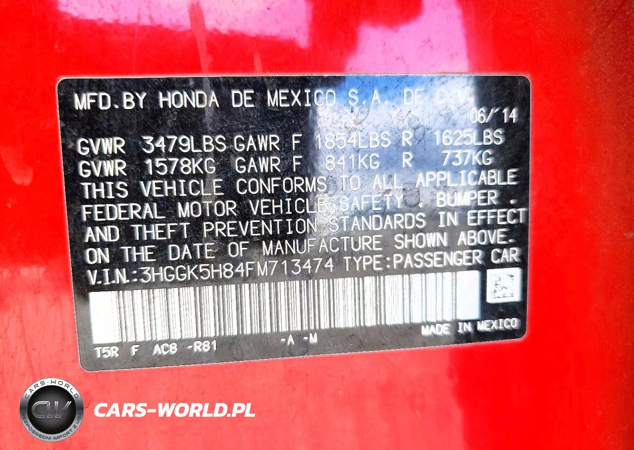 2015 Honda Fit Ex VIN:3HGGK5H84FM713474 - 13