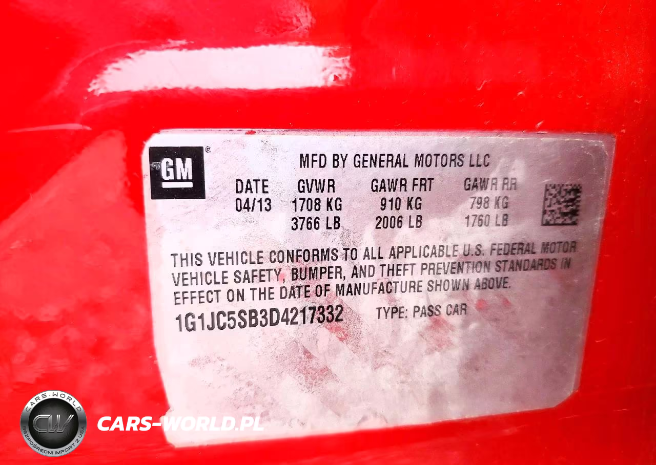 2013 Chevrolet Sonic Lt VIN:1G1JC5SB3D4217332 - 12
