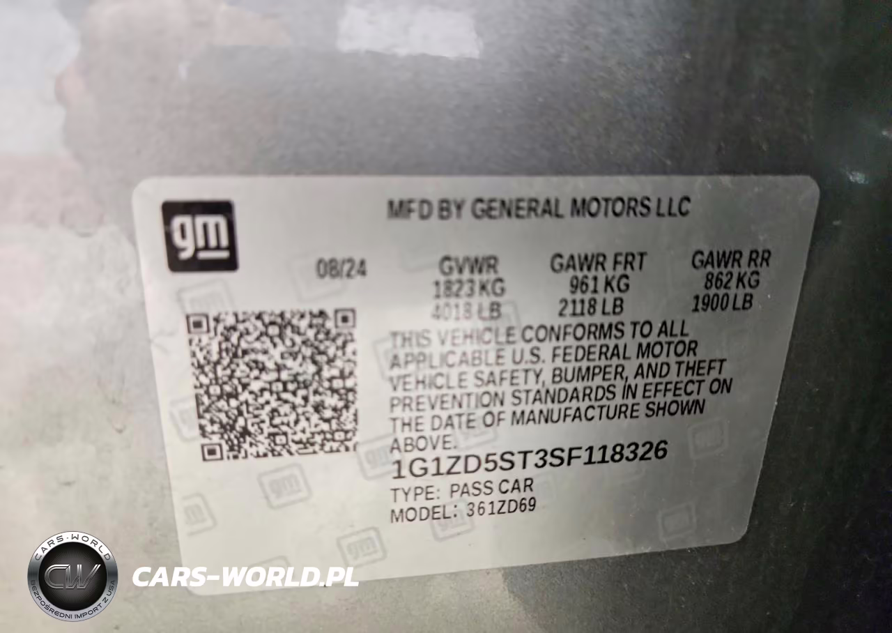 2025 Chevrolet Malibu Lt VIN:1G1ZD5ST3SF118326 - 12