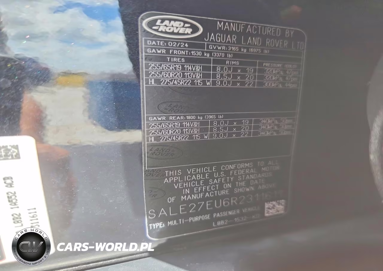 2024 Land Rover Defender 110 X-Dynamic Se VIN:SALE27EU6R2311611 - 13