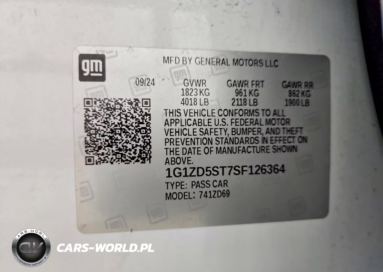 2025 Chevrolet Malibu Lt VIN:1G1ZD5ST7SF126364 - 12