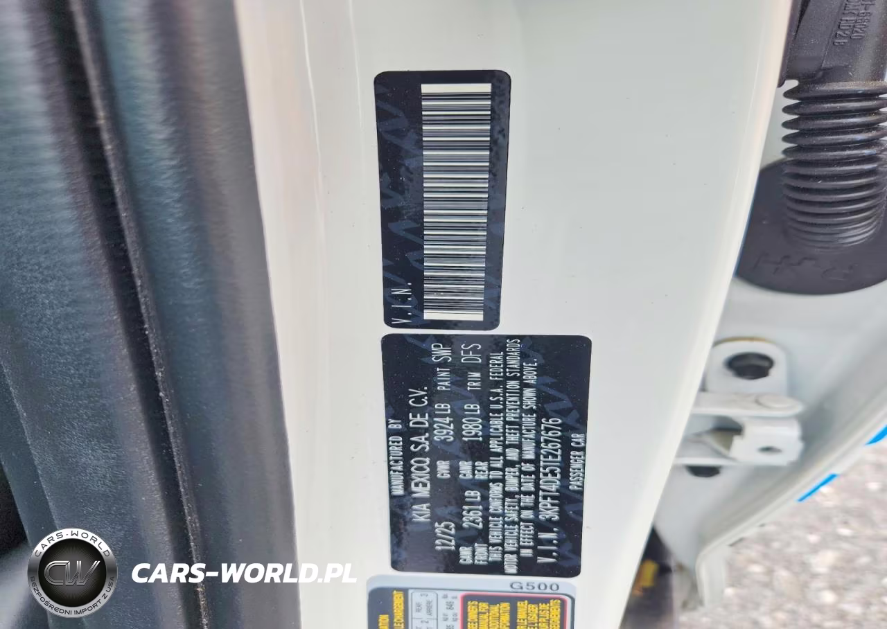 2026 Kia K4 Lxs VIN:3KPFT4DE5TE267676 - 12