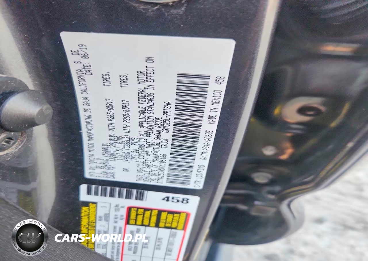 2019 Toyota Tacoma Trd Sport VIN:3TMAZ5CN5KM106166 - 12