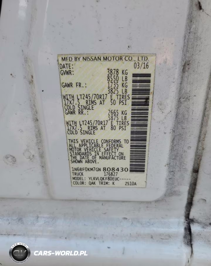 2016 Nissan Nv 1500 S VIN:1N6BF0KM7GN808430 - 13