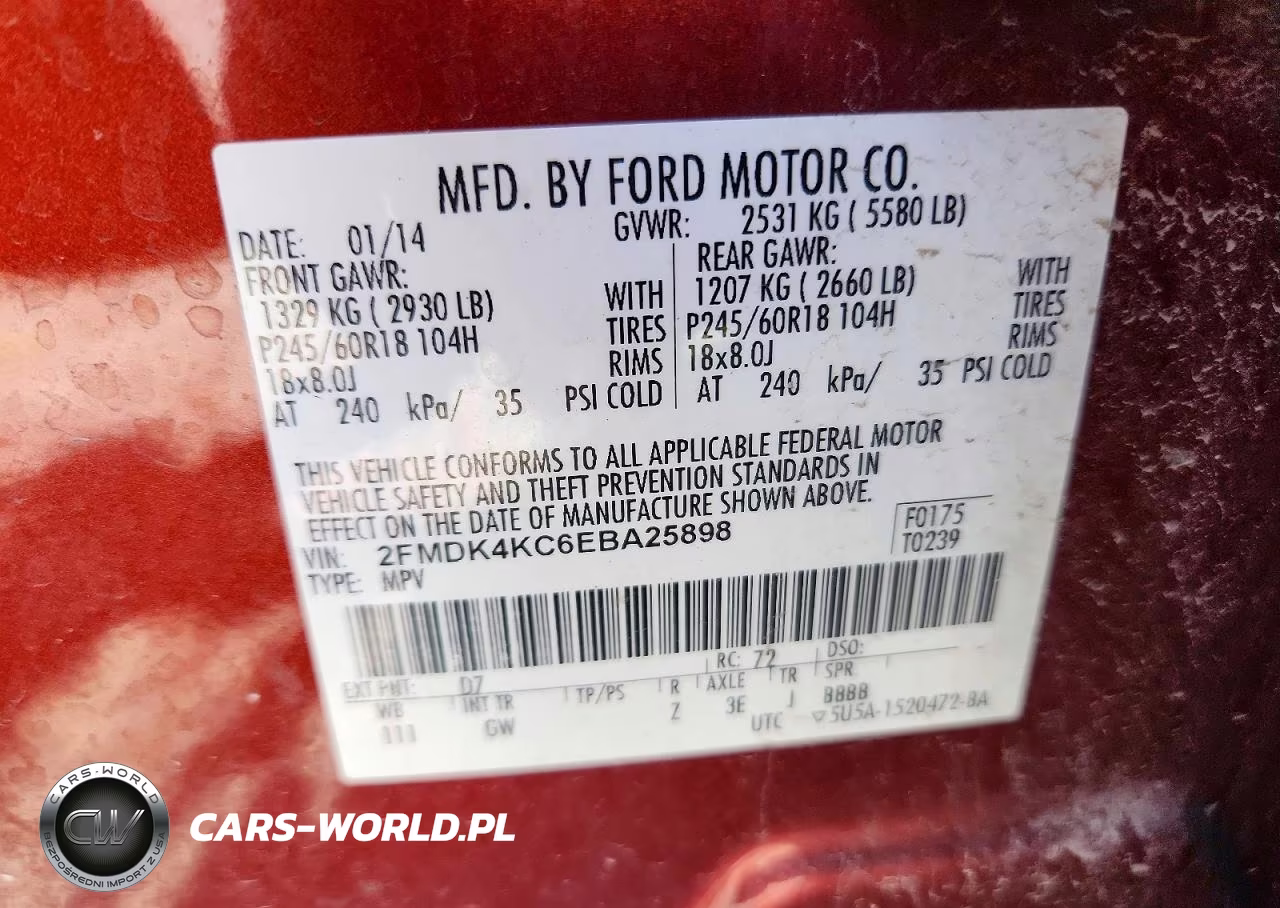 2014 Ford Edge Limited VIN:2FMDK4KC6EBA25898 - 13