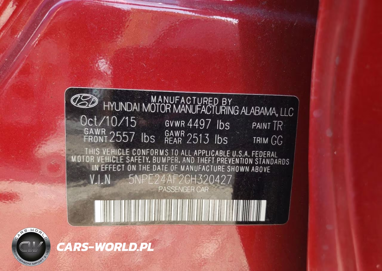 2016 Hyundai Sonata Se VIN:5NPE24AF2GH320427 - 12
