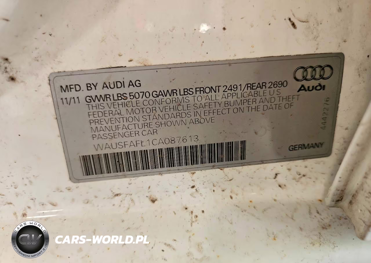 2012 Audi A4 Premium VIN:WAUSFAFL1CA087613 - 13