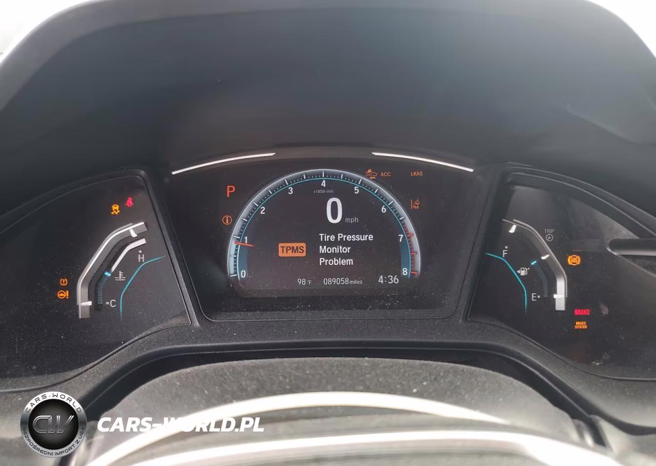 2019 Honda Civic Lx VIN:19XFC2F66KE007926 - 9