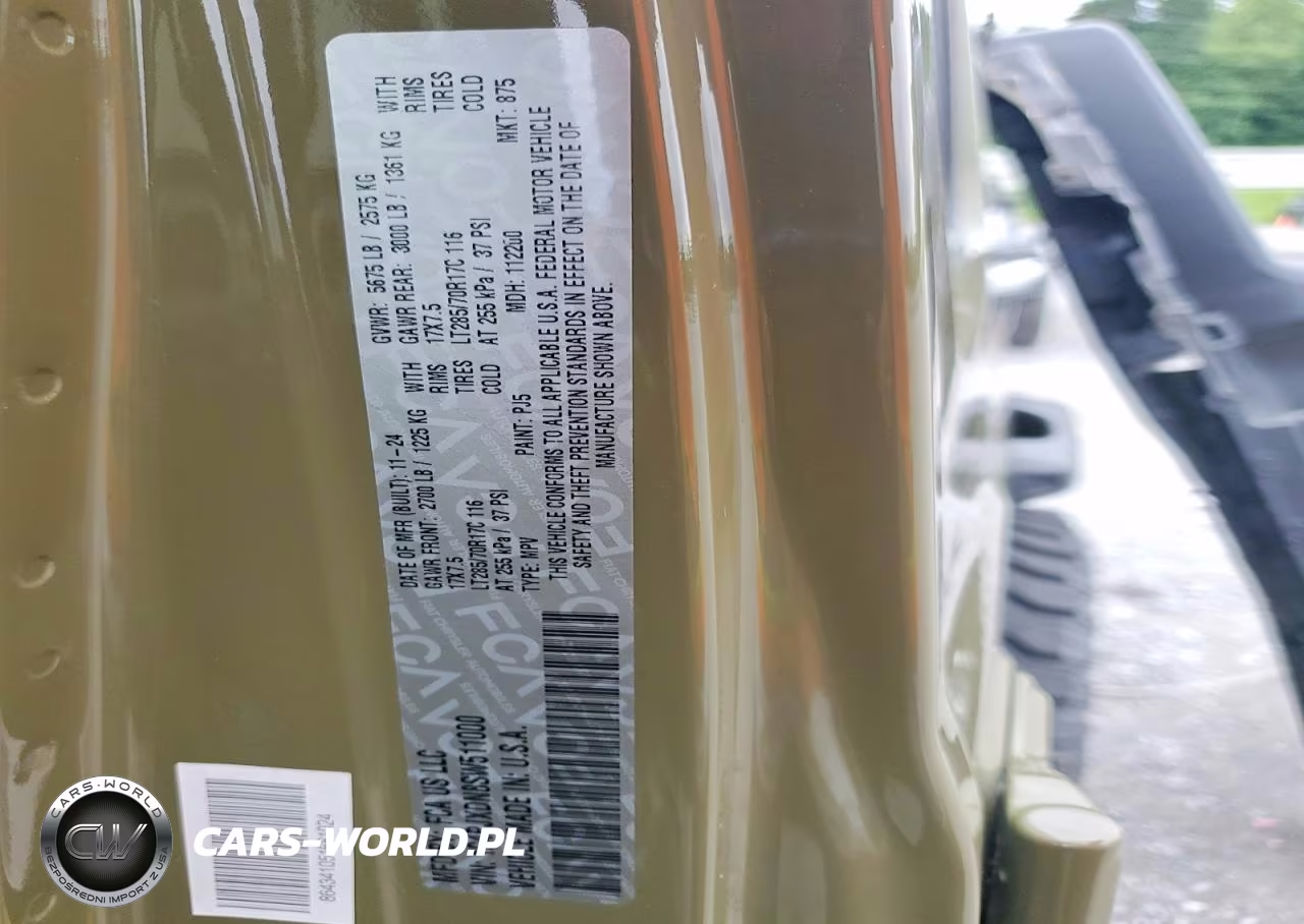 2025 Jeep Wrangler Sport VIN:1C4PJXDN8SW511000 - 12