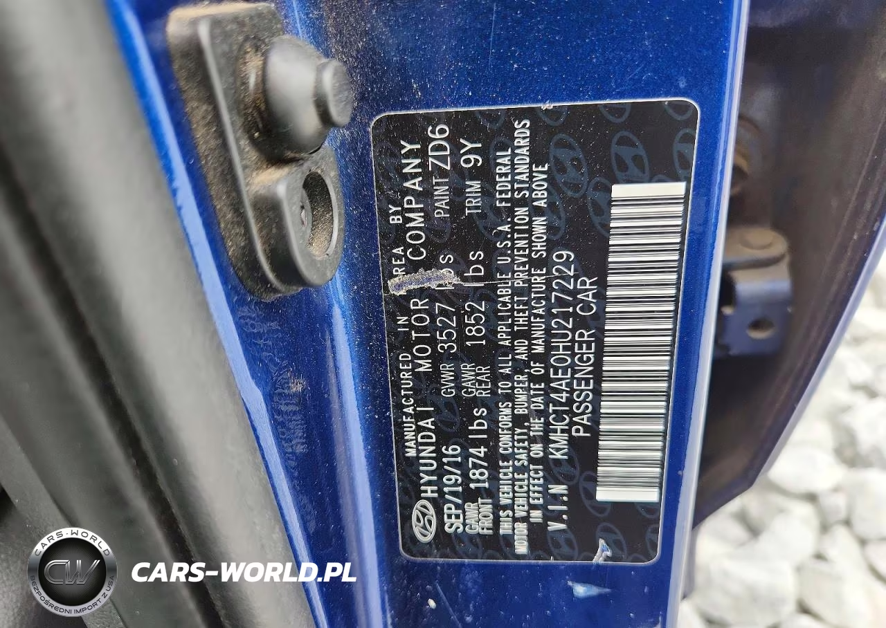 2017 Hyundai Accent Se VIN:KMHCT4AE0HU217229 - 12