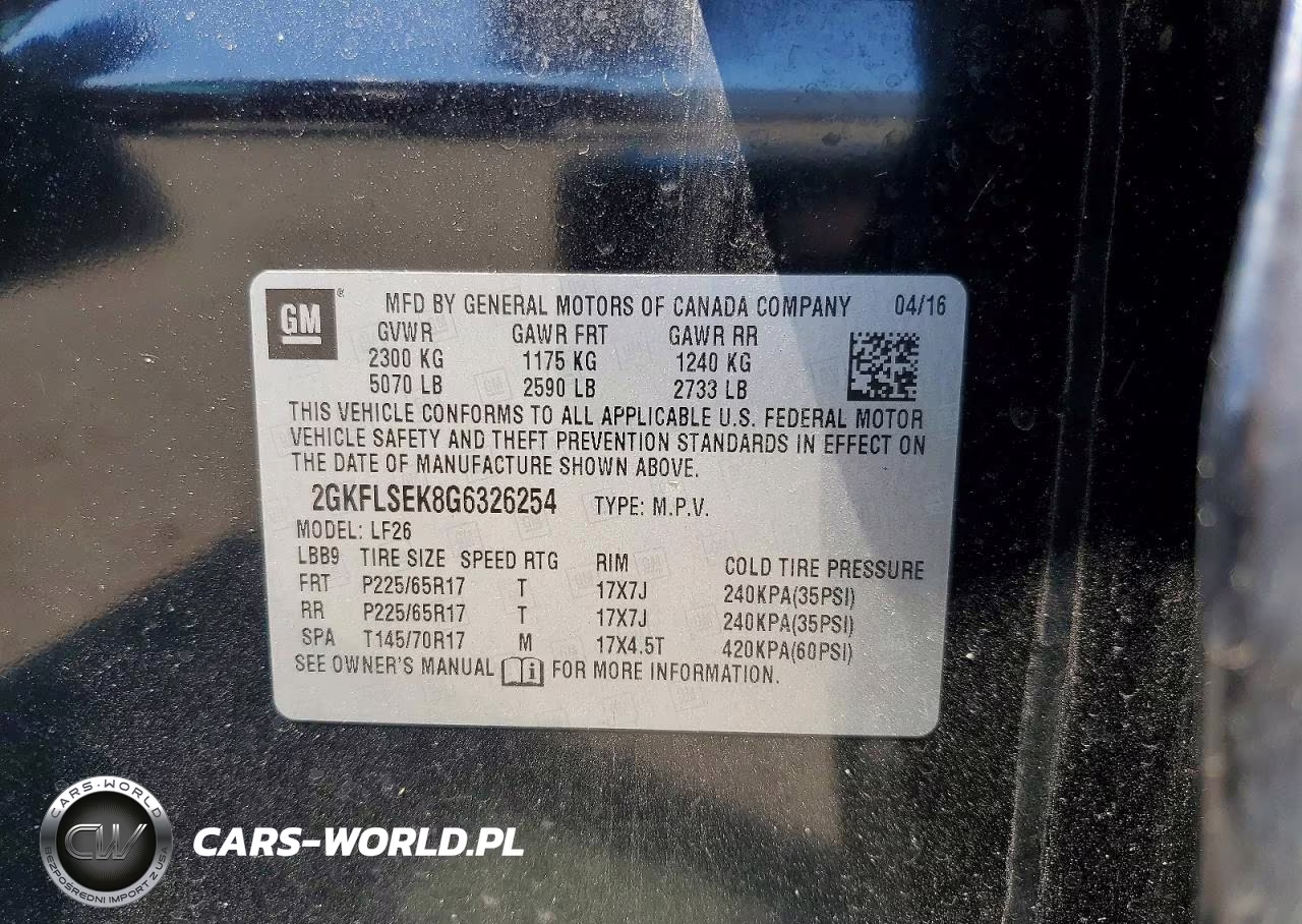 2016 GMC Terrain Sle-1 VIN:2GKFLSEK8G6326254 - 13