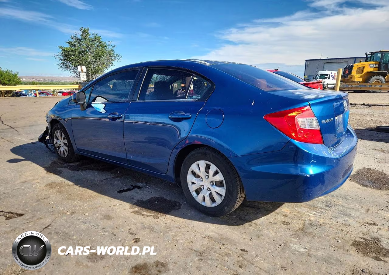 2012 Honda Civic Lx VIN:2HGFB2F50CH550044 - 2