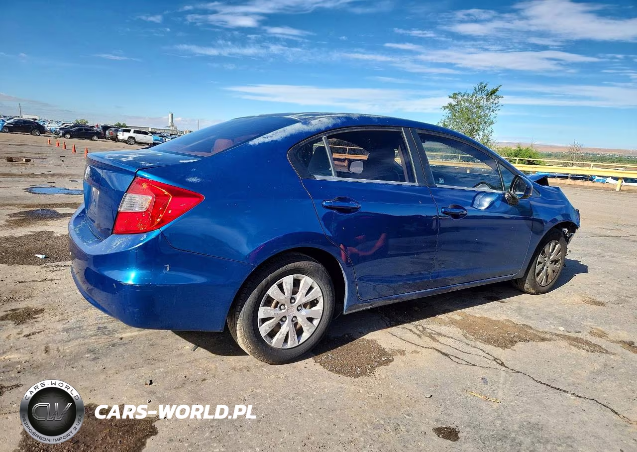 2012 Honda Civic Lx VIN:2HGFB2F50CH550044 - 3