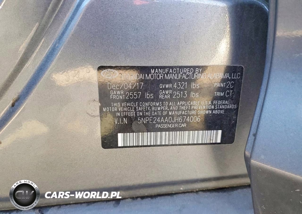 2018 Hyundai Sonata Eco VIN:5NPE24AA0JH674006 - 12