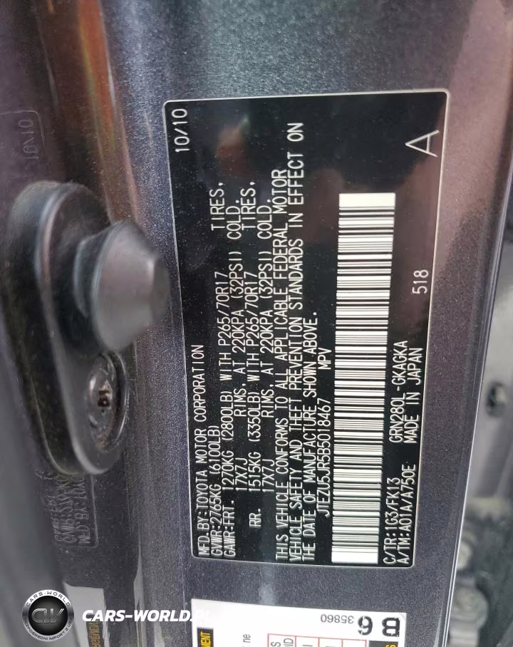2011 Toyota 4Runner Sr5 VIN:JTEZU5JR5B5018467 - 13