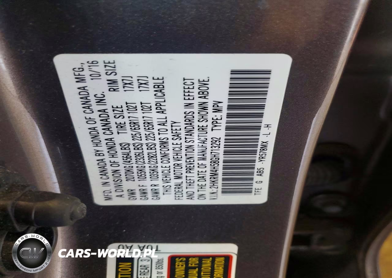 2016 Honda Cr-V Ex VIN:2HKRM4H58GH713292 - 13