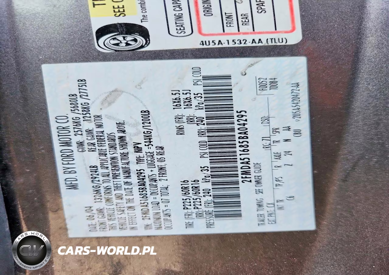 2005 Ford Freestar Se VIN:2FMDA51685BA04295 - 13